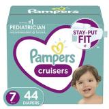Pampers Cruisers Diapers Size 7 44 Count New