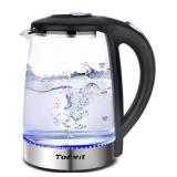 TOPWIT Electric Kettle Glass Hot Water Kettle,