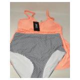 New Daci Women High Waisted Two Piece Tankini