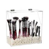 Okllen Makeup Brush Holder with Dustproof Lid,