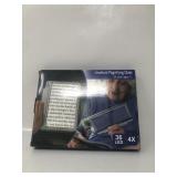 Handheld magnifying glass 4X with lights