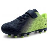 brooman Kids Firm Ground Soccer Cleats, Size 13,