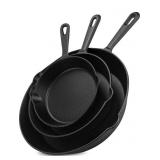 Utopia Kitchen Pre-Seasoned Cast Iron Skillet Set