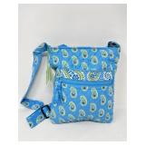 New Vera Bradley Hipster Purse Bermuda Blue Flat