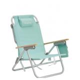 New SUNNYFEEL Low Back Folding Beach Chair,