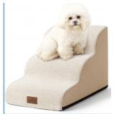 Dog Stairs for Small Dogs 15.7" H, Curved Dog