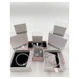 New Pandora (lot of 5) Bracelets and Charms.