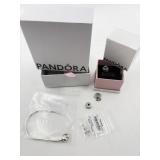 PANDORA Moments Heart Clasp Snake Chain Bracelet