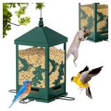 New Squirrel Proof Bird Feeders for Outdoors,