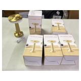 New 5-pack LED gold rechargeable desk lamps