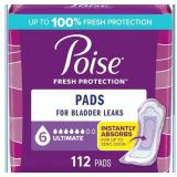 Poise Incontinence & Postpartum Pads for Bladder