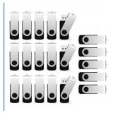 USB Flash Drive 2GB 20 Pack, Bulk USB 2.0 Flash