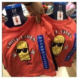 Lot of 2 Gap kids size 2t chill vibes boys