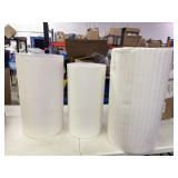 Set of 3 large display stands one large, one