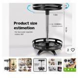 2-Tier 10-Inch Metal Lazy Susan Organizer