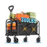 Collapsible Wagon Cart Foldable Beach Wagon with