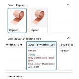 ELECTRAPICK Copper Flashing,20 Gauge(0.8mm)