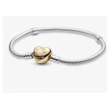 New PANDORA Moments Heart Clasp Snake Chain