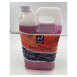 Members mark commercial sanitizer solution. New