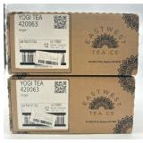 New 2 Box Lot of Yogi Tea - Ginger Tea (6 Pack) -