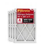 Filtrete 15x20x1 AC Furnace Air Filter, MERV 11,