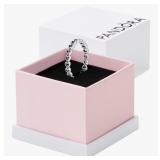 Pandora Band of Hearts Ring - Stackable Ring for