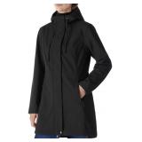 Outdoor Ventures Softshell Rain Jacket Long Coat,