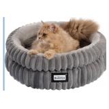 BALANCE Cat Bed Kitten Bed, Washable Round Cat