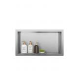 Stainless Steel Shower Niche No Tile Needed