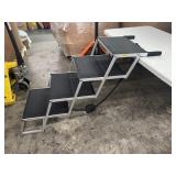 New metal folding pet stairs adjustable large