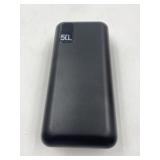 New portable phone charging power bank black.