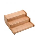 3-Tier Bamboo Expandable Spice Rack, Step Shelf