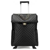 feilario 21in Leather Softside Underseat Carry on