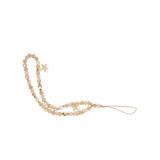 HOMSFOU Five Phone Lanyard Cellphone Charm Beaded