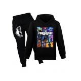 Girls Boys 2 Piece Tracksuit Athletic Sweatsuits