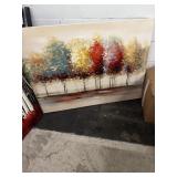 Lot of 2 large pieces of wall art in good