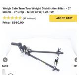 **Read Weigh Safe True Tow Weight Distribution