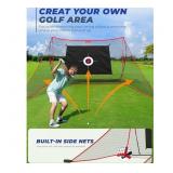 10x7ft Golf Hitting Net with Built in Side