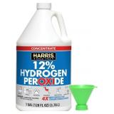 HARRIS 12% Concentrated Hydrogen Peroxide, 128oz,