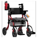 BigAlex Rollator Walker with Seat,2 in 1 Rollator