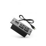 Conference Recessed Power Strip Socket with USB