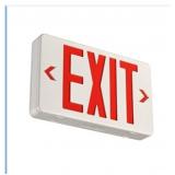 CM MZY Emergency Exit Sign, Red Double Face Exit