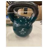 Vinyl Coated Cast Iron Kettlebell 25lb Full Body