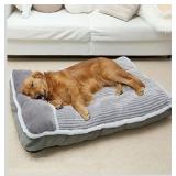 Dog Bed for Large Dogs, Dog Mattress with Pillow
