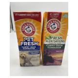 Lot of 2 Arm and hammer pet fresh carpet powder.