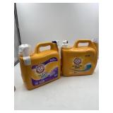 Lot of 2 arm and hammer 128 load bottles of