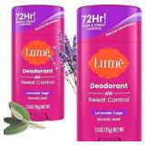 New Lume Deodorant Plus Sweat Control - Smooth