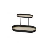 Iron Cosmetics Storage Rack Creative with Leather