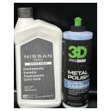 Lot of 2 Car Products, Includes 3D Metal Polish ï¿½