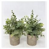Fake Plants in Pots Like New